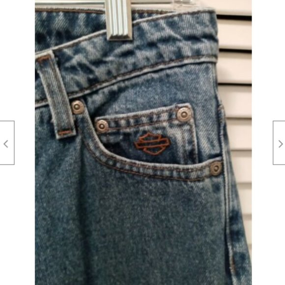 Harley Davidson Blue Jeans Women's Size 8 Regular Boot Cut Biker Denim HD - Picture 9 of 12